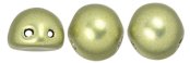 10 st 2-h�ls cabochoner, 7 mm, Saturated Metallic Limelight