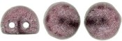 10 st 2-h�ls cabochoner, 7 mm, Saturated Metallic Dusty Cedar
