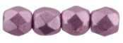 50 st Firepolished 2,5 mm, Sueded Gold Orchid