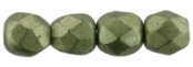 50 st Firepolished 2,5 mm, Sueded Gold Fern