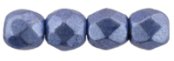 50 st Firepolished 2,5 mm, Sueded Gold Provence