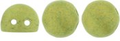 10 st 2-h�ls cabochoner, 7 mm, Pacifica - Avocado