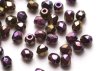  50 st Firepolished, 3 mm, Jet Purple Iris 