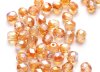 50 st Firepolished, 4 mm, Crystal Orange Rainbow