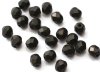 50 st 4 mm Firepolished, Jet Matt