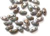 25 st Mobyduo, 3x8 mm, Chalk White Blue Luster