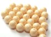 1 st Rund 8 mm, Chalk White Champagne Luster