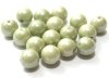 1 st Rund 8 mm, Chalk White Mint Luster
