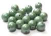 1 st Rund 8 mm, Chalk White Teal Luster