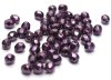 50 st 4 mm Firepolished, Jet Heavy Metal Dark Magenta