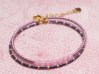  Kit. Memorywirearmband, Milky Pink/Orchid 6,3 cm 