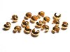 20 st klmprlegmmor, 3 mm, guldplterade