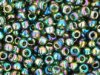 10 g 11/0 TOHO Seedbeads, Transparant Rainbow Olivine