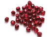 50 st Firepolished, 4 mm, Crystal Pomegranate Metallic Ice