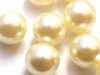 1 st rund plastprla, 14 mm, Cream