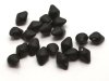 20 st Spiky Button, 4,5 x 6,5 mm, Jet Matt