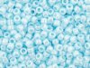 10 g 15/0 TOHO Seedbeads, Opaque - Lustered Pale Blue