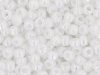 10 g 11/0 TOHO Seedbeads, Opaque - Rainbow White