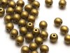 50 st runda, 4 mm, Olive Gold
