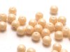 50 st runda, 4 mm, Chalk White Champagne Luster