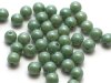 50 st runda, 4 mm, Chalk White Teal Luster