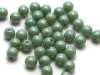  50 st runda, 4 mm, Chalk White Teal Luster 