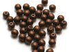 50 st runda, 4 mm, Jet Bronze Matt