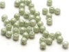 100 st runda, 3 mm, Chalk White Mint Luster