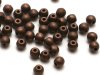 100 st runda, 3 mm, Jet Bronze Matted