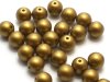30 st runda, 6 mm, Olive Gold
