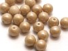 30 st runda, 6 mm, Chalk White Latte Luster