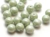  30 st runda, 6 mm, Chalk White Mint Luster 