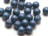 30 st runda, 6 mm, Chalk White Baby Blue Luster