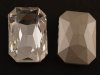 1 st facetterad rektangel fr infattning , 27 x 18 x 7mm, klar