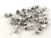 50 st Firepolished 3 mm, Crystal Silver