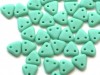  30 st Czechmates Triangles 6 mm, Matte Turquoise 