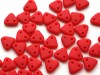  30 st Czechmates Triangles 6 mm, Matte - Opaque Red 