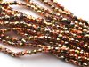 50 st Firepolished 2 mm, Jet California Gold Rush