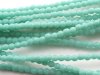 50 st Firepolished 2,5 mm, Matte - Turquoise