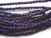 50 st Firepolished 2,5 mm, Navy Blue