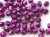 50 st Firepolished, 3 mm, Jet Heavy Metal Fuchsia