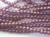 100 st runda glasprlor, 3 mm, Bronze Illusion