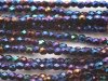 50 st Firepolished 2,5 mm, Iris Blue
