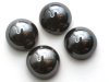 1 st Dome Bead 14 x 8 mm, Jet Argentic Full