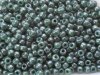 10 g 11/0 TOHO Seedbeads, Marbled Opaque Turquoise/Blue