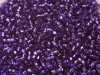 10 g 15/0 TOHO Seedbeads, Silverlined Purple