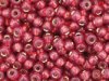 10 g 11/0 TOHO Seedbeads, Silverlined Milky Pomegranate