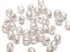 50 st 4 mm Firepolished, Crystal - Silverlined