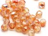  50 st Firepolished, 3 mm, Crystal Orange Rainbow 