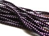 150 st 3 mm runda glasprlor i prlemor, Matte Plum satin